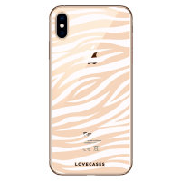 LoveCases iPhone XS Max Gel Case - Zebra