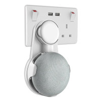Olixar Google Home Mini Universal Plug Socket Wall Mount - White