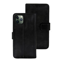 Olixar Genuine Leather iPhone 11 Pro Max Wallet Case - Black