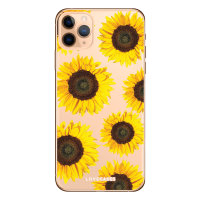 Lovecases Iphone 11 Pro Max Sunflower Phone Case Clear White