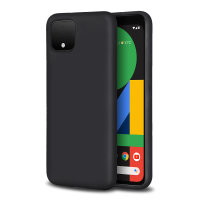 Olixar Soft Silicone Google Pixel 4 Case - Black