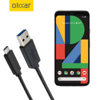 Olixar USB-C Google Pixel 4 XL Charging Cable - Black 1m