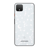 LoveCases Google Pixel 4XL Gel Case - White Stars And Moons