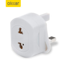 Olixar Shaver Travel Adaptor EU - UK (2 - 3 Pin)