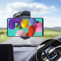 Olixar DriveTime Samsung Galaxy A71 Car Holder & Charger Pack