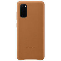 Official Samsung Galaxy S20 Leather Cover Case - Brown