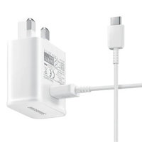 Official Samsung Adaptive 15W Fast Charger & USB-C Cable - White