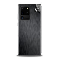Olixar Samsung Galaxy S20 Ultra Phone Skin - Brushed Metal Black