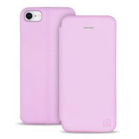 Olixar Soft Silicone iPhone 7 Wallet Case - Pastel Pink