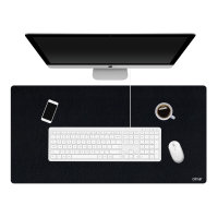 Olixar Full Size Office Desk/Gaming Multi-functional Leather Mat-Black