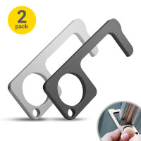Olixar No-Touch Portable Hygienic MultiTool 2-Pack - Silver/Black