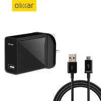 100 2A POWER ADAPTER+3' MICRO USB CABLE DATA CHARGER BLACK LUMIA 800 G2 OPTIMUS