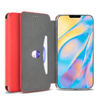 Olixar Soft Silicone iPhone 12 Wallet Case - Red
