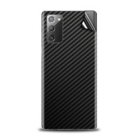 Olixar Samsung Galaxy Note 20 Phone Skin - Black Carbon Fibre