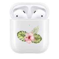 Lovecases AirPods 1 / 2 Protective Case - Pink Floral Leaf