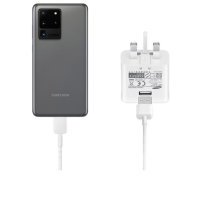Official Samsung S20 Ultra Fast Charger & USB-C Cable - White