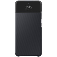 Official Samsung Galaxy Black Smart S View Wallet Case - For Samsung Galaxy A52