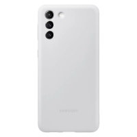 Official Samsung Light Grey Silicone Cover Case - For Samsung Galaxy S21