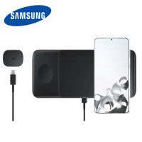 Official Samsung Black Wireless Trio Charger - For Samsung Galaxy S21 Plus