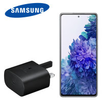 Official Samsung Galaxy S20 FE 25W PD USB-C UK Wall Charger - Black