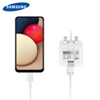Official Samsung Galaxy A02s Fast Charger & USB-C Cable - White