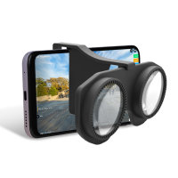 Bitmore Foldable Virtual Reality Eye Snap Glasses for Smartphones
