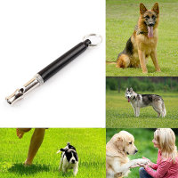 Adjustable Ultrasonic Sound Whistle for Pet Training - Black