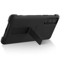 Official Sony Xperia 5 III Style Cover Protective Stand Case - Black