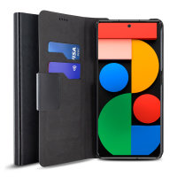 Olixar Leather-Style Wallet Black Case - For Google Pixel 6