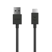 Official Sony Black USB-A to USB-C Charge and Sync Cable - 1m