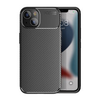 Olixar Carbon Fibre Tough Black Case - For iPhone 13 mini
