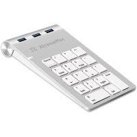 XtremeMAC Numeric keypad With Dual USB port Silver, White