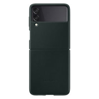 Official Samsung Galaxy Z Flip 3 Genuine Leather Cover Case - Green