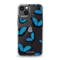 LoveCases Gel Blue Butterfly Case - For Apple iPhone 13