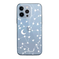 LoveCases Gel White Stars and Moons Case - For iPhone 13 Pro