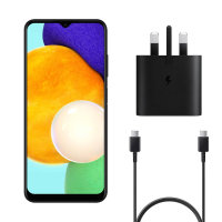 Official Samsung A03s Super Fast 25W Charger & 1m USB-C Cable - Black