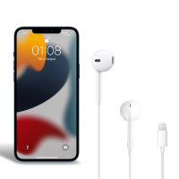 Official  iPhone 13 mini Lightning Earphones - White