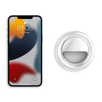 Olixar iPhone 13 mini Clip-On Selfie Ring LED Light - White