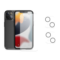 Olixar Tough Case, Screen & Camera Protector Pack - For iPhone 13