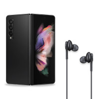 Official Samsung Galaxy Z Fold 3 AKG USB Type-C Wired Earphones- Black