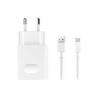 Official Huawei SuperCharge 40W USB-C EU Mains Charger & Cable - White