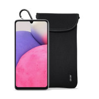 Olixar Neoprene Black Pouch with Card Slot - For Samsung Galaxy A33 5G