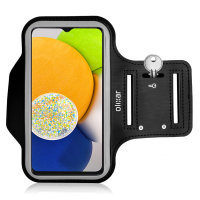 Olixar Samsung Galaxy A03 Running & Fitness Armband Holder - Black