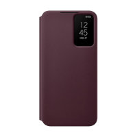Official Samsung Smart View Flip Burgundy Case - For Samsung Galaxy S22 Plus