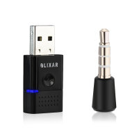 Olixar Wireless USB To 3.5mm Black Bluetooth Dongle For Gaming Headsets