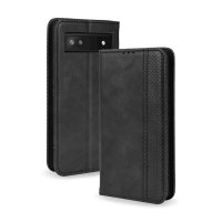 Olixar Leather-Style Wallet Black Case - For Google Pixel 6a