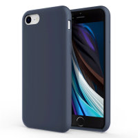 Olixar Soft Silicone Protective Midnight Blue Case - For iPhone SE 2022
