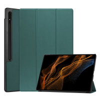 Olixar Green Leather-Style Stand Case With S Pen Holder - For Samsung Galaxy Tab S8 Ultra