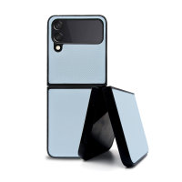 Olixar Blue Carbon Fibre Case - For Samsung Galaxy Z Flip4