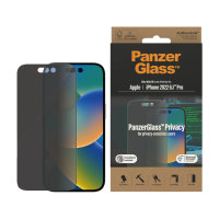 PanzerGlass Privacy Tempered Glass Black Screen Protector - For iPhone 14 Pro Max
